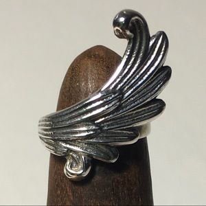 TWO Wing Cartilage Ear Cuffs Sterling, non-pierced